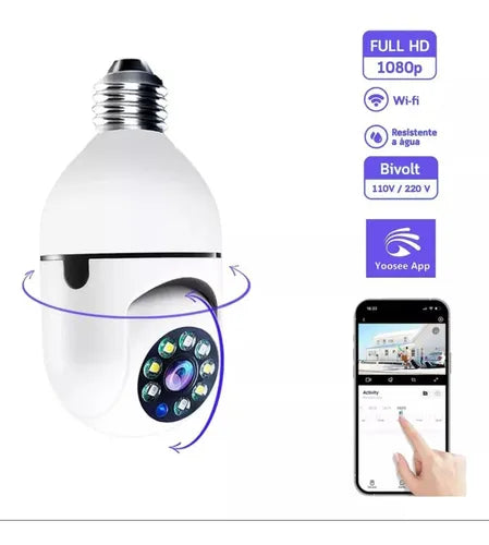 Camara bombillo 360 con audio