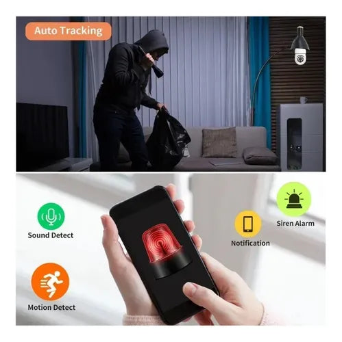 Camara bombillo 360 con audio